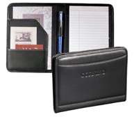 Black Leather Junior Pad Holder