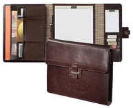 Trifold Mahogany Leather Portfolios