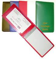 Sealed Vinyl Memo Pad Holders